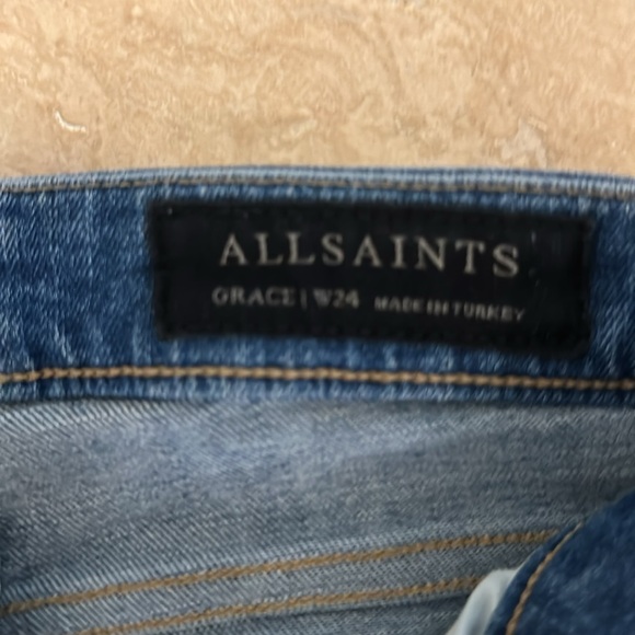 All saints light wash size 24 Grace Jean. Worn once. - Picture 2 of 4